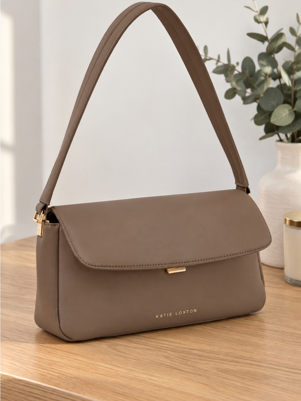 Taupe Shoulder Bag